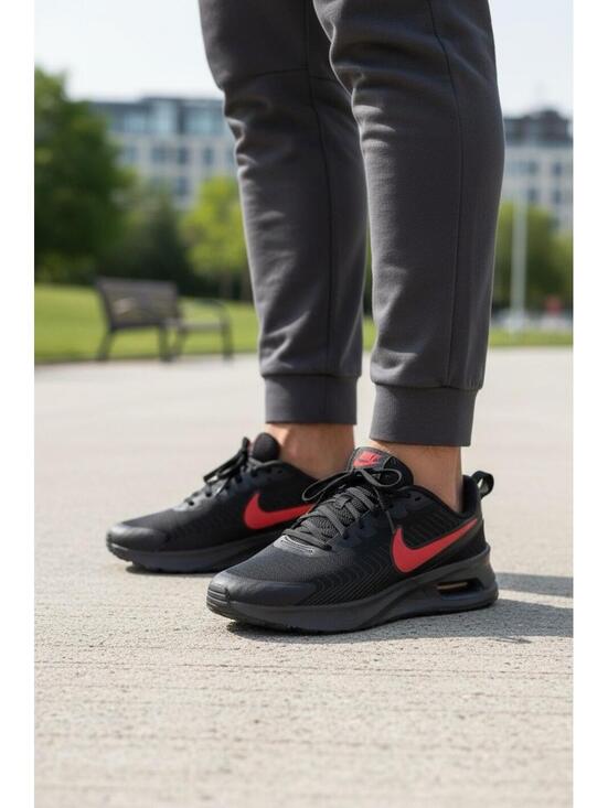 Nike Other - Nike Air Max Nuaxis Sneakers Shoes Black/Red/ FD4329-010 Size 10.5 Men 12 Women